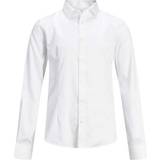 Elastan Skjortor Barnkläder Jack & Jones Boy's Curved Hem Shirt - White/White (12151620)