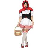 Sagofigurer - Vit Maskeradkläder Atosa Red Riding Hood Dress Costume
