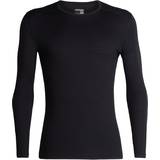Träningsplagg Underkläder Icebreaker Men's Merino 200 Oasis Long Sleeve Crewe Thermal Top - Black