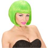 80-tal - Grön Peruker Widmann Valentina Neon Wig Green