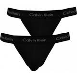 Calvin Klein Tangas Kalsonger Calvin Klein Cotton Stretch Jock Strap 2-pack - Black
