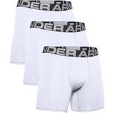Under Armour Herr - Polyester Kalsonger Under Armour Charged Cotton 6" Boxerjock 3-pack - White