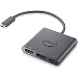 Dell Kabeladaptrar - Rund Kablar Dell USB C-HDMI/DisplayPort /USB C M-F 0.2m