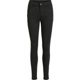 Modal Jeans Vila High Skinny Fit Jeans - Black