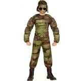 Barn - Militär Maskeradkläder Widmann Boys Super Soldier Muscle Shirt