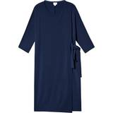 Kort Graviditet & Amning Boob Wonton Dress - Navy