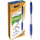 Bic Atlantis Classic Ballpoint Pen Blue 12-pack
