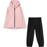 Multifärgade Ytterkläder Barnkläder Tretorn Kid's Packable Rain Set - Light Rose/Black