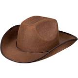 Hårfärger & Styling - Vilda västern Maskeradkläder Boland Adult Cowboy Hat Brown