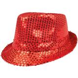 Karneval - Röd Huvudbonader Boland Paliet Hat Red