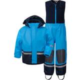 Fleecefodrat galonställ Barnkläder Didriksons Boardman Kid's Rain Set - Sharp Blue (503968-332)