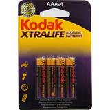 Kodak Alkalisk - Engångsbatterier Batterier & Laddbart Kodak Xtralife Alkaline 4xAAA Compatible