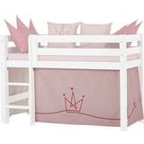 Prinsessor - Rosa Textilier HoppeKids Curtain Princess for Half High Bed 70x160cm