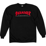 Thrasher Magazine Herr Tröjor Thrasher Magazine Godzilla Crewneck Sweatshirt - Black