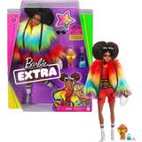 Barbies Leksaker Mattel Mattel Extra Doll in Rainbow Coat with Pet Poodle