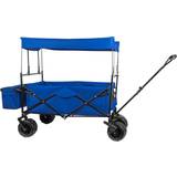 Small Foot Foldable Handcart with Sun Canopy