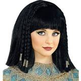 Egypten Maskerad Korta peruker Widmann Cleopatra Black Children's Wig with Braids