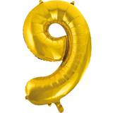 Hisab Joker Foil Ballons Number 9 Gold