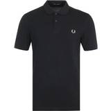 Fred Perry T-shirts & Linnen Fred Perry Plain Polo Shirt - Black/Chrome