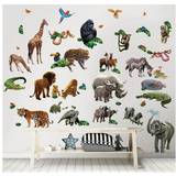 Animals Väggdekor Barnrum Walltastic Jungle Room Décor Kit