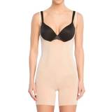 M Bodys Spanx OnCore Open-Bust Mid-Thigh Bodysuit - Soft Nude