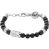 Agat Armband Diesel Beads Bracelet - Silver/Agate