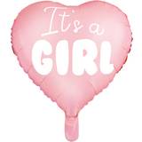 Text- & Temaballonger PartyDeco Foil Ballons It's a Girl Light Pink/White
