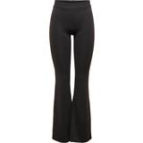Only Byxor Only Fever Flared Trousers - Black