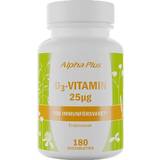 Alpha Plus D-vitaminer Vitaminer & Mineraler Alpha Plus D3-Vitamin 25µg 180 st