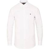 Morris Herr Överdelar Morris Oxford Button Down Cotton Shirt - White
