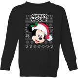 Flickor Jultröjor Barnkläder Disney Kids Classic Mickey Mouse Sweatshirt - Black