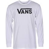 Vans Herr - Vita Överdelar Vans Classic Long Sleeve T-shirt - White/Black