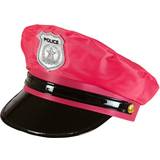 Rosa - Uniformer & Yrken Maskeradkläder Widmann Police Hat Neon Light Red