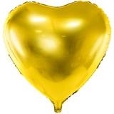 Årsdagar Ballonger PartyDeco Foil Ballons Heart 45cm Gold