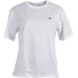 Lacoste Dam T-shirts Lacoste Women’s Crew Neck Premium Cotton T-shirt - White