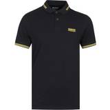 Barbour Herr - Svarta T-shirts & Linnen Barbour Essential Tipped Polo Shirt - Black