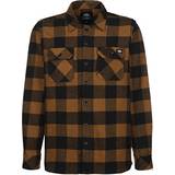 Rutiga Överdelar Dickies New Sacramento Shirt Unisex - Brown Duck