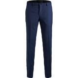 Herr - Kostymbyxor Jack & Jones Super Slim Fit Suit Trousers - Blue/Medieval Blue