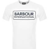 Barbour Bomull - Vita T-shirts & Linnen Barbour Essential Large Logo T-shirt - White