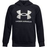XXL Hoodies Barnkläder Under Armour Boy's UA Rival Fleece Big Logo Hoodie - Black (1357585-001)