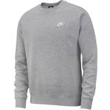 Herr - Sweatshirts Tröjor Nike Sportswear Club Crew Sweatshirt - Dark Gray Heather/White