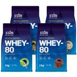 Star Nutrition D-vitaminer Vitaminer & Kosttillskott Star Nutrition Whey-80 Mix & Match 1kg 4 st