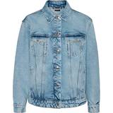 Vero Moda Katrina Loose Fit Denim Jacket - Blue/Light Blue Denim