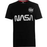 Alpha Industries Svarta Överdelar Alpha Industries Nasa Reflective T-shirt - Black