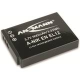 Ansmann Kamerabatterier - Li-ion Batterier & Laddbart Ansmann A-Nik EN EL 12 Compatible