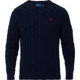 Polo Ralph Lauren Herr Tröjor Polo Ralph Lauren Cable-Knit Cotton Sweater - Hunter Navy