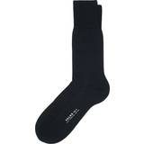 Silke/Siden Strumpor Falke No. 6 Finest Men Socks - Dark Navy