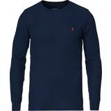 Polo Ralph Lauren Herr - Polyester T-shirts Polo Ralph Lauren Waffle Crew Neck Long Sleeve T-shirt - Navy