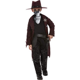 Svart - Vilda västern Dräkter & Kläder Smiffys Deluxe Dark Spirit Western Cowboy Costume
