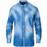 DSquared2 Skjortor DSquared2 Medium Wash Relaxed Dan Shirt - Blue